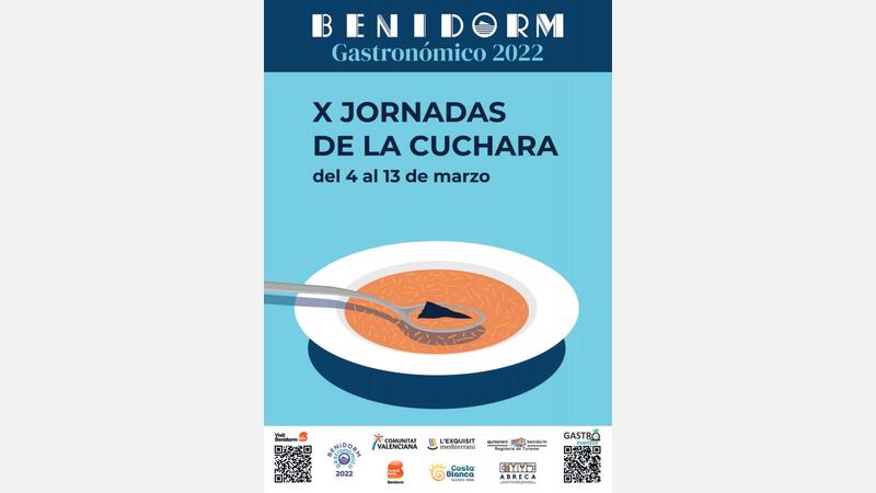 Cartel X Jornadas de la Cuchara de Benidorm